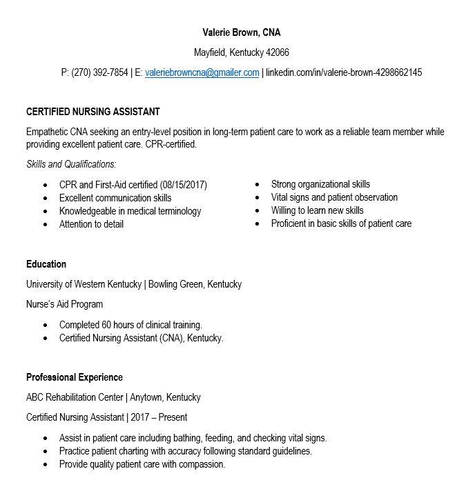 entry-level-cna-resume-cna-free-training